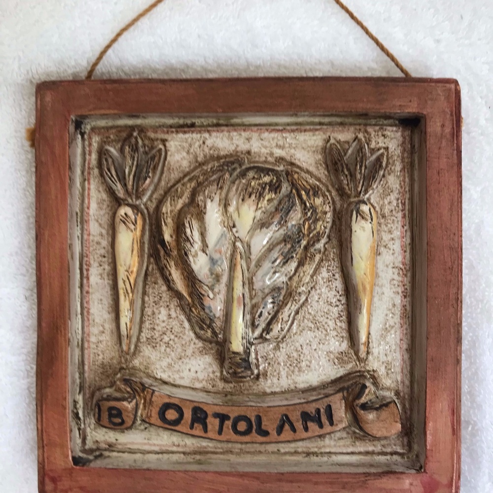 Italian Clay Garden Sign